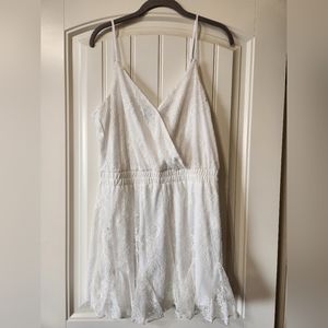 Windsor white lace romper